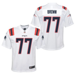 Youth New England Patriots Trent Brown White Game Jersey