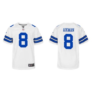 Youth Dallas Cowboys Troy Aikman #8 White Game Jersey