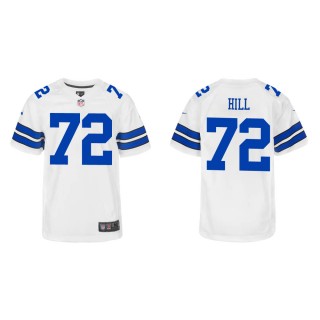 Youth Dallas Cowboys Trysten Hill #72 White Game Jersey