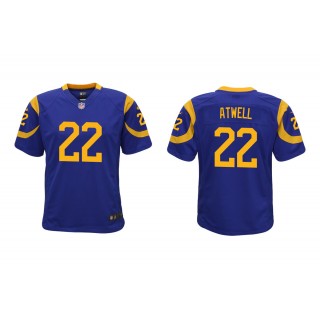 Youth Los Angeles Rams Tutu Atwell Royal Game Jersey