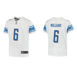 Youth Detroit Lions Tyrell Williams #6 White Game Jersey