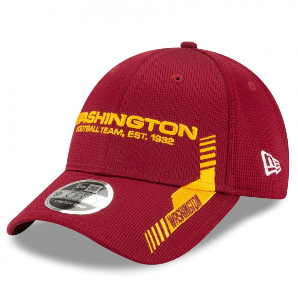 Youth Washington Football Team Burgundy 2021 NFL Sideline Home 9FORTY Adjustable Hat