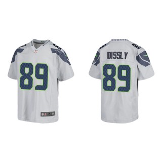 Youth Seattle Seahawks Will Dissly #89 Gray Game Jersey