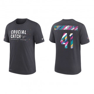 Zach Cunningham Houston Texans Nike Charcoal 2021 NFL Crucial Catch Performance T-Shirt