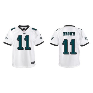 A.J. Brown Youth Philadelphia Eagles White Game Jersey