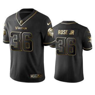 Vikings A.J. Rose Jr. Black Golden Edition Vapor Limited Jersey