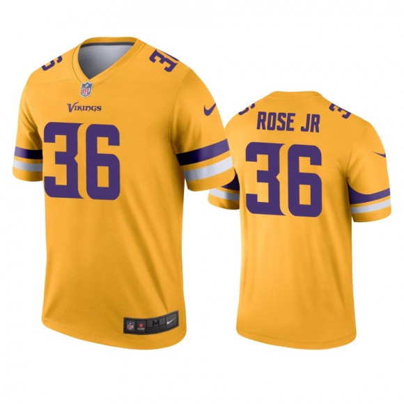 Minnesota Vikings A.J. Rose Jr. Gold Inverted Legend Jersey