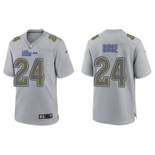 A.J. Rose Men's Los Angeles Rams Gray Atmosphere Fashion Game Jersey