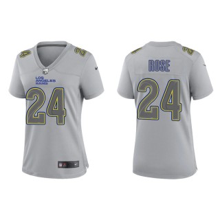 A.J. Rose Women's Los Angeles Rams Gray Atmosphere Fashion Game Jersey