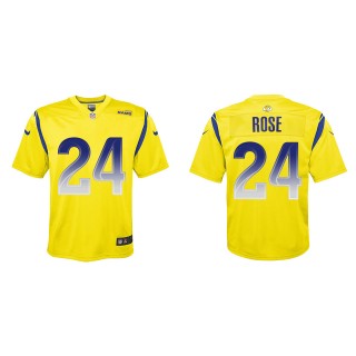 A.J. Rose Youth Los Angeles Rams Gold Inverted Game Jersey