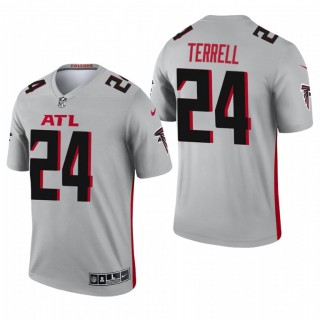 Atlanta Falcons #24 A.J. Terrell Silver 2021 Inverted Legend Jersey