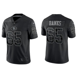 Aaron Banks San Francisco 49ers Black Reflective Limited Jersey