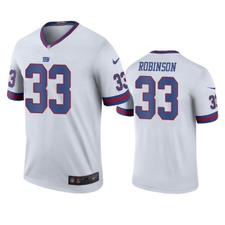 New York Giants Aaron Robinson White Color Rush Legend Jersey