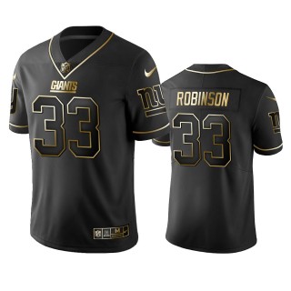 New York Giants Aaron Robinson Black Golden Edition Jersey