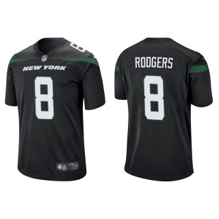 Jets Aaron Rodgers Black Game Jersey