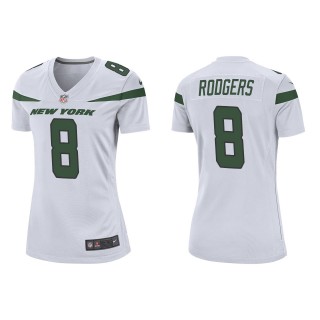 Women's Jets Aaron Rodgers White Game Jersey