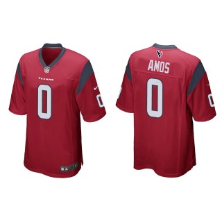 Texans Adrian Amos Red Game Jersey