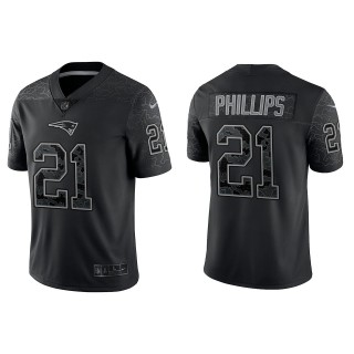 Adrian Phillips New England Patriots Black Reflective Limited Jersey