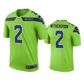 Seattle Seahawks Ahkello Witherspoon Green Color Rush Legend Jersey