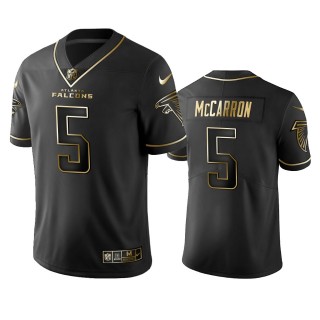 AJ McCarron Falcons Black Golden Edition Vapor Limited Jersey
