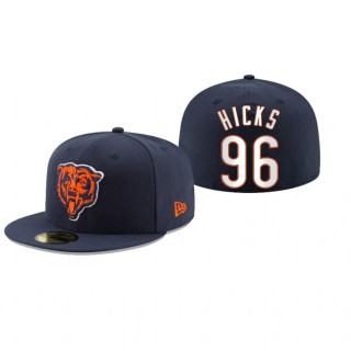 Chicago Bears Akiem Hicks Navy Omaha 59FIFTY Fitted Hat