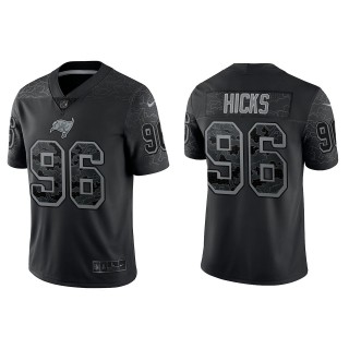 Akiem Hicks Tampa Bay Buccaneers Black Reflective Limited Jersey