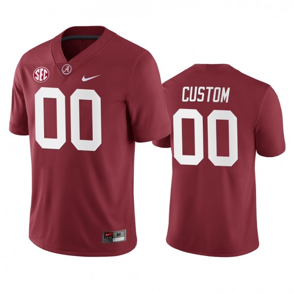 Alabama Crimson Tide Custom Crimson Game College Football Jersey