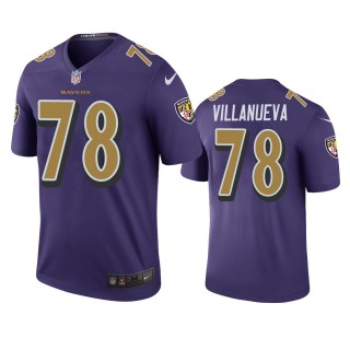 Baltimore Ravens Alejandro Villanueva Purple Color Rush Legend Jersey