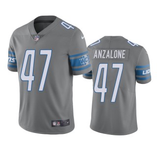 Color Rush Limited Detroit Lions Alex Anzalone Steel Jersey