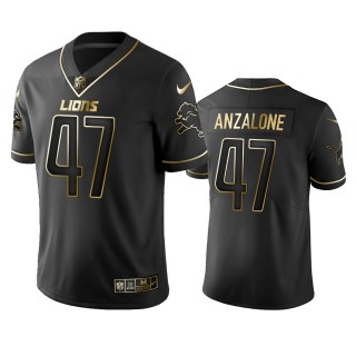 Lions Alex Anzalone Black Golden Edition Vapor Limited Jersey