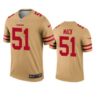 San Francisco 49ers Alex Mack Gold Inverted Legend Jersey