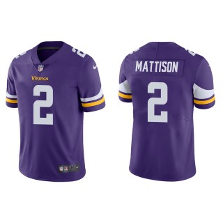 Men's Minnesota Vikings Alexander Mattison Purple Vapor Limited Jersey