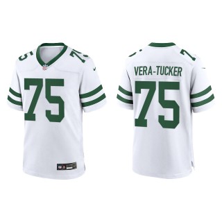 Alijah Vera-Tucker Jets White Legacy Game Jersey