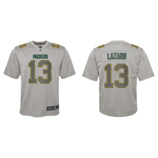 Allen Lazard Youth Green Bay Packers Gray Atmosphere Game Jersey