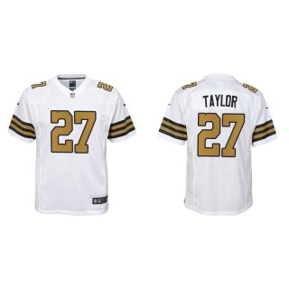 Alontae Taylor youth New Orleans Saints White Alternate Game Jersey