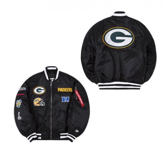 Alpha Industries X Green Bay Packers MA-1 Bomber Jacket