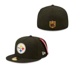 Alpha Industries X Pittsburgh Steelers 59FIFTY Fitted Hat
