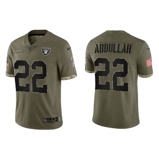 Ameer Abdullah Las Vegas Raiders Olive 2022 Salute To Service Limited Jersey
