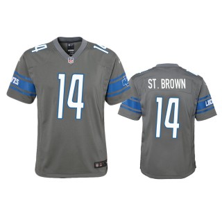 Detroit Lions Amon-Ra St. Brown Steel Color Rush Game Jersey
