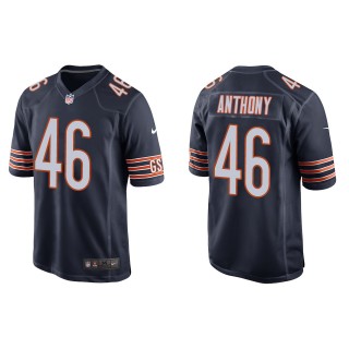 Men's Chicago Bears Andre Anthony Navy Game Jersey