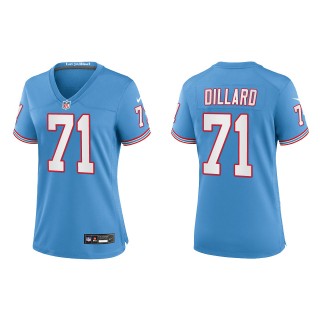 Andre Dillard Women Tennessee Titans Light Blue Oilers Throwback Alternate Game Jersey