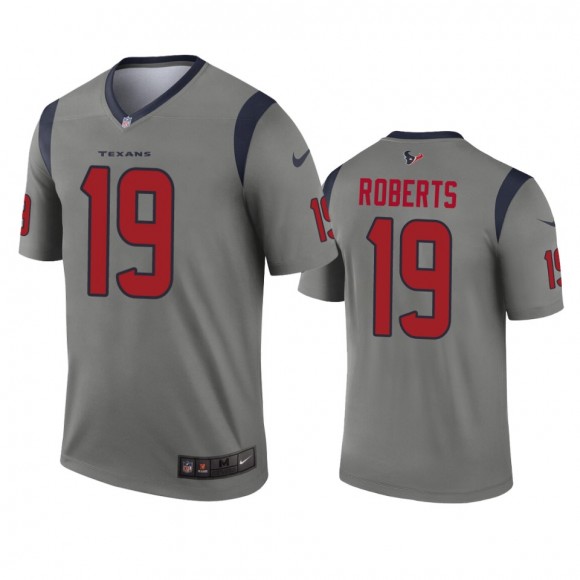 Houston Texans Andre Roberts Gray Inverted Legend Jersey