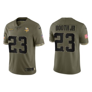 Andrew Booth Jr. Minnesota Vikings Olive 2022 Salute To Service Limited Jersey