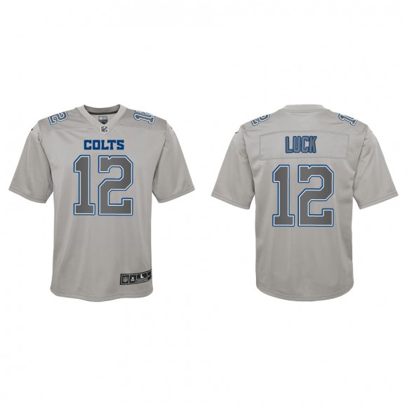 Andrew Luck Youth Indianapolis Colts Gray Atmosphere Game Jersey