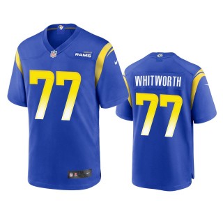 Los Angeles Rams Andrew Whitworth Royal Game Jersey