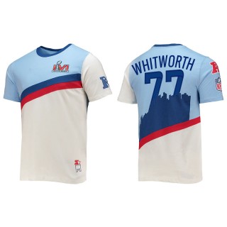 Andrew Whitworth Rams White Super Bowl LVI T-Shirt