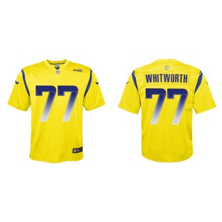 Andrew Whitworth Youth Los Angeles Rams Gold Inverted Game Jersey
