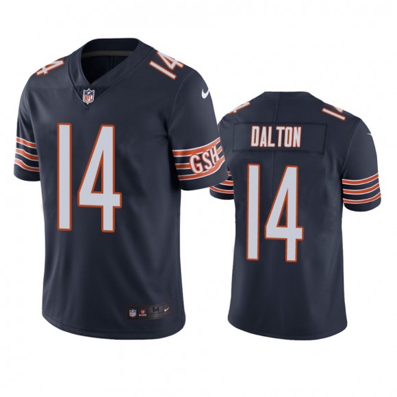 Chicago Bears Andy Dalton Navy Vapor Limited Jersey