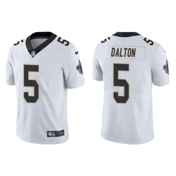 Men's New Orleans Saints Andy Dalton White Vapor Limited Jersey