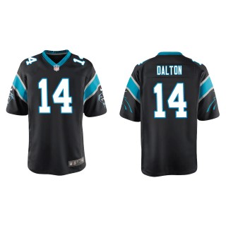 Youth Panthers Andy Dalton Black Game Jersey